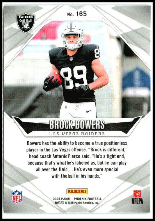 2024 Panini Phoenix #165 Brock Bowers Rookie Las Vegas Raiders