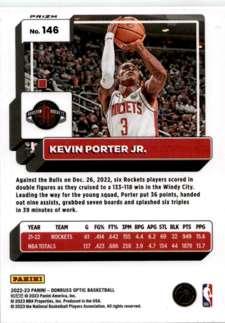 2022 Donruss Optic Purple #146 Kevin Porter JR.