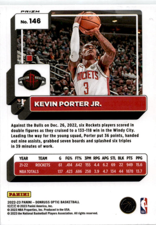 2022 Donruss Optic Purple #146 Kevin Porter JR.
