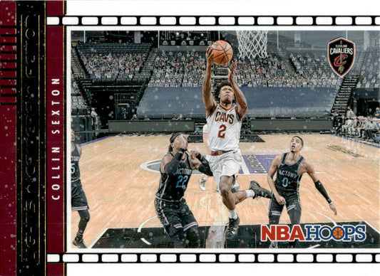 2021-22 Hoops Winter Lights Camera Action #17 Collin Sexton Cleveland Cavaliers
