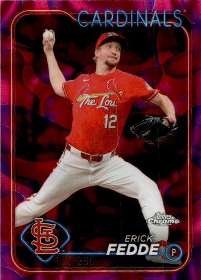 2024 Topps Chrome Update Purple Lava Lamp Refractors #USC47 Erick Fedde /299