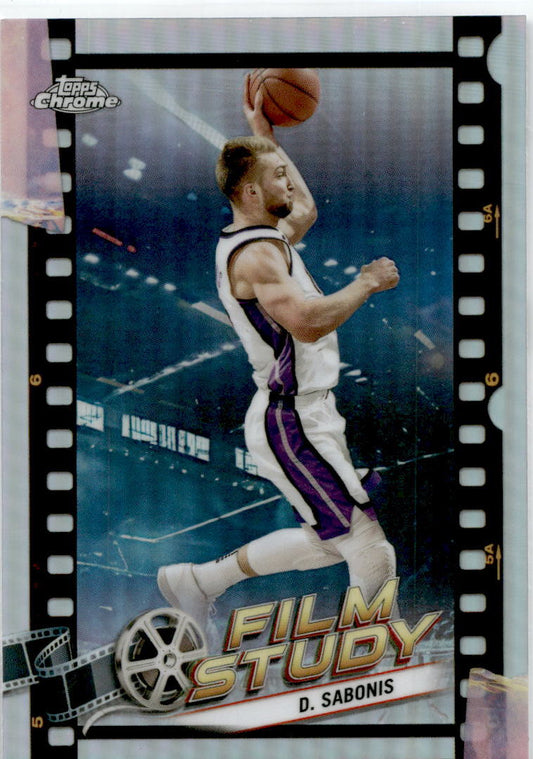 2023-24 Topps Chrome Basketball Film Study #FS-11 Domantas Sabonis Kings
