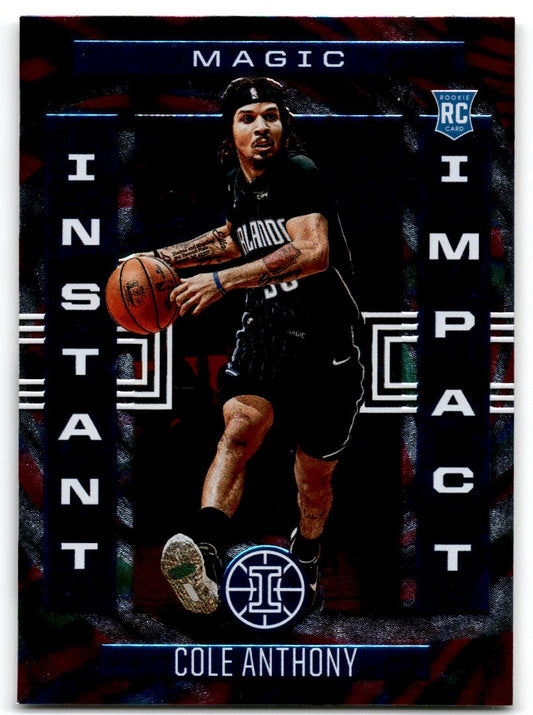 2020-21 Panini Illusions Instant Impact Cole Anthony Orlando Magic #24