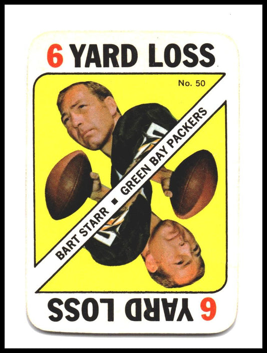 Bart Starr #50 1971 Topps Game Inserts