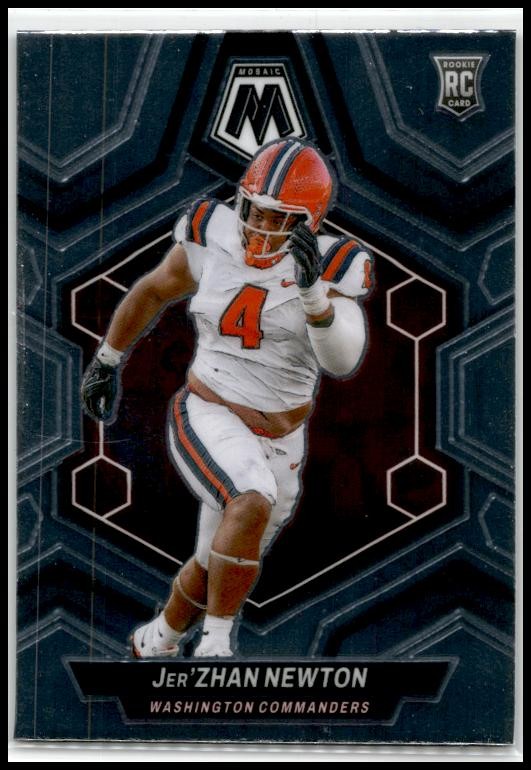 2024 Panini Absolute #136 Jer'Zhan Newton Rookie Washington Commanders