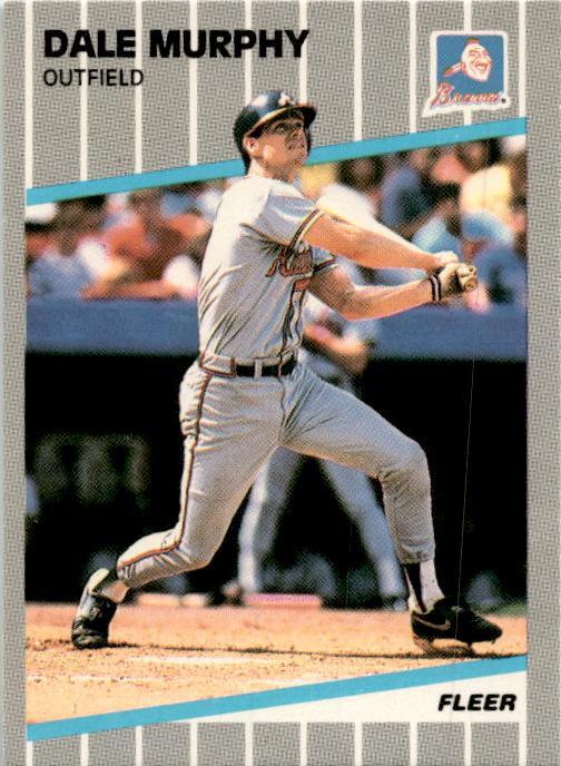 1989 Fleer #596 Dale Murphy Atlanta Braves