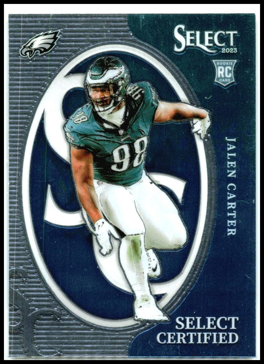 2023 Panini Select Select Certified Rookies #CRO-JCA Jalen Carter Eagles