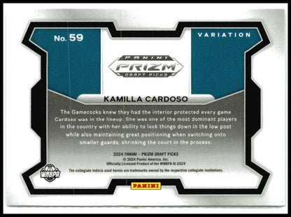 2024 Panini Prizm Draft Picks #59b Kamilla Cardoso Skys