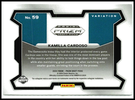 2024 Panini Prizm Draft Picks #59b Kamilla Cardoso Skys