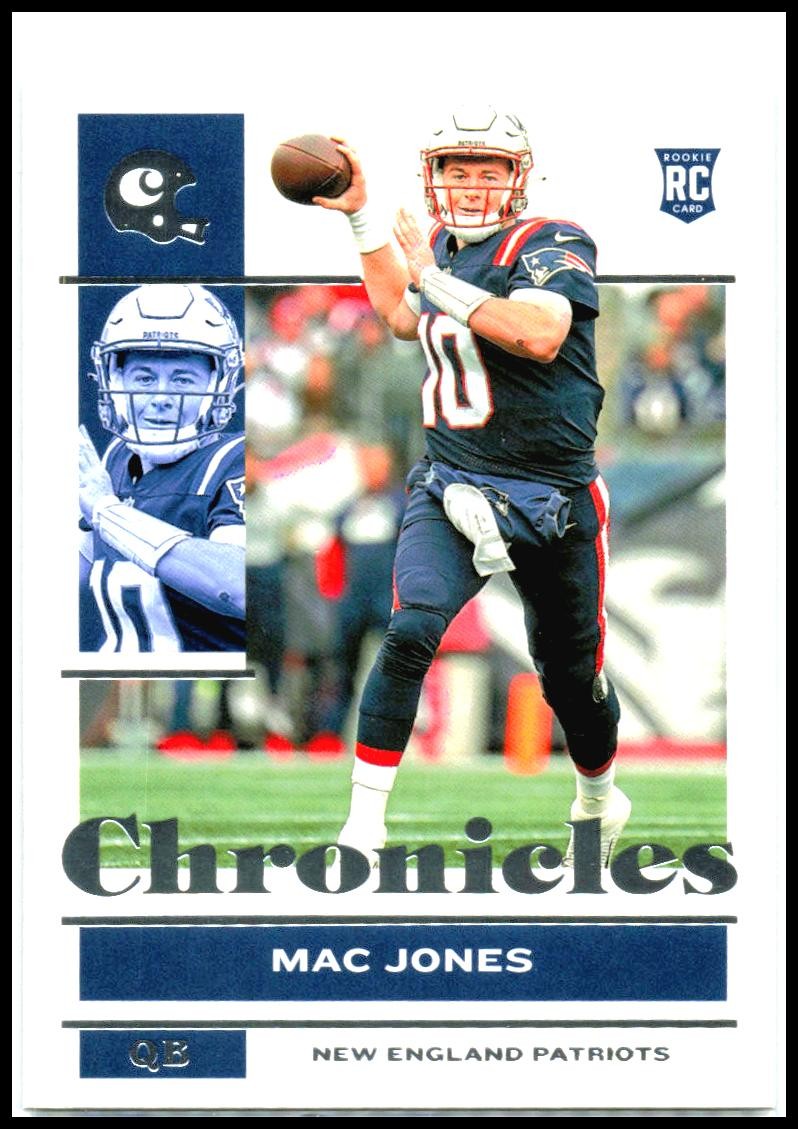 2021 Panini Chronicles #80 Mac Jones Rookie New England Patriots
