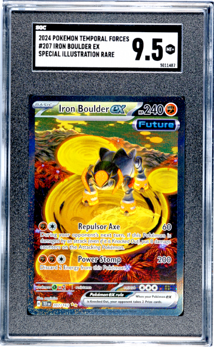 2024 Pokemon Temporal Forces Special Illustration Rare #207 Iron Boulder Ex SGC