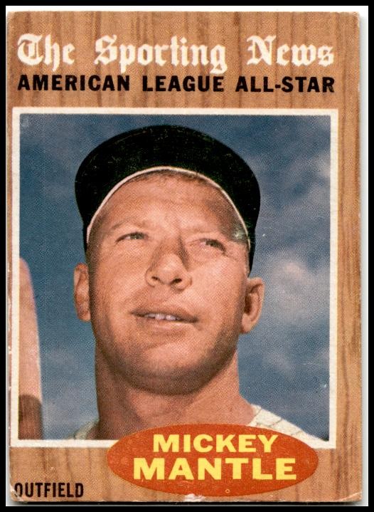 1962 Topps #471 Mickey Mantle New York Yankees