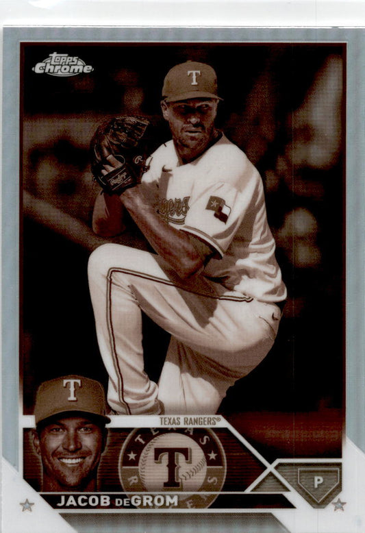2023 Topps Chrome Sepia Refractor #12 Jacob deGrom Texas Rangers