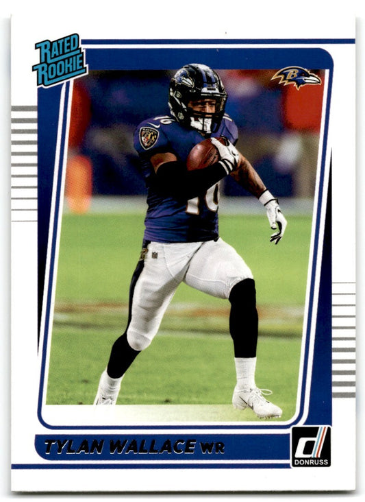 2021 Donruss Rated Rookie Tylan Wallace Rookie Baltimore Ravens #274