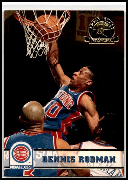 1993-94 Hoops Fifth Anniversary Gold #66 Dennis Rodman Detroit Pistons