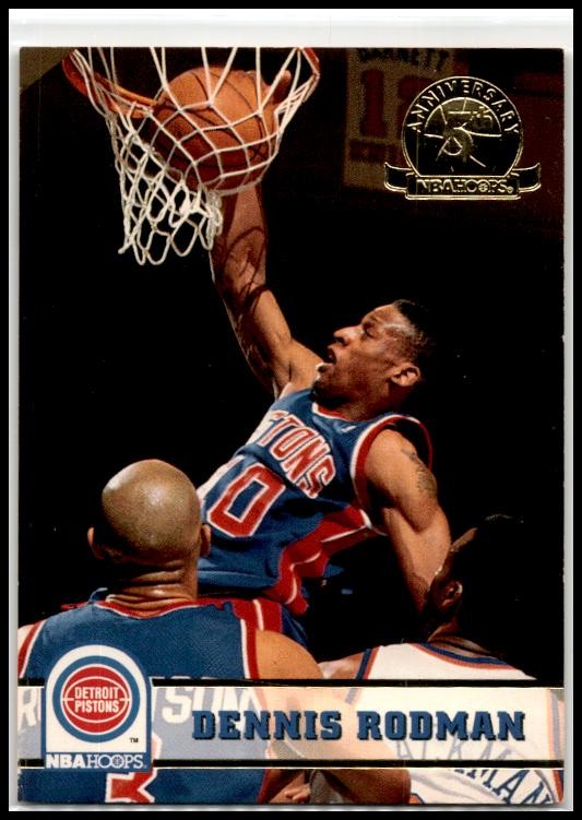 1993-94 Hoops Fifth Anniversary Gold #66 Dennis Rodman Detroit Pistons