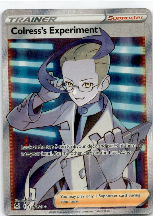 Lost Origin #190/196 Pokémon TCG Colress's Experiment Sword & Shield
