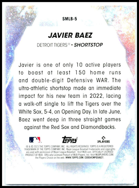 2023 Topps Stars of MLB #SMLB-5 Javier Báez Detroit Tigers