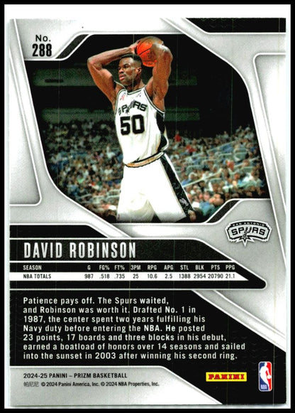 2024-25 Panini Prizm #288 David Robinson Spurs