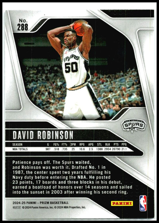 2024-25 Panini Prizm #288 David Robinson Spurs