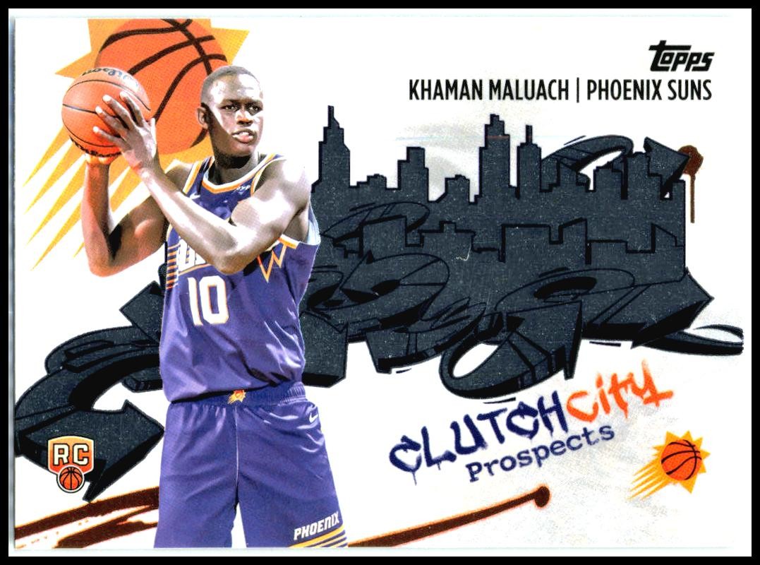 2025-26 Topps Clutch City Prospects #CC-10 Khaman Maluach Phoenix Suns