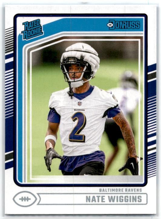 2024 Donruss #391 Nate Wiggins Rookie Baltimore Ravens