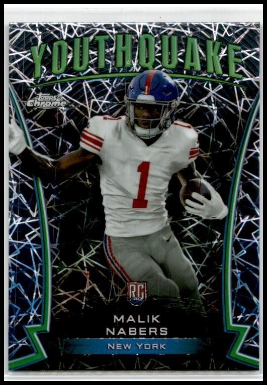 2024 Topps Chrome Youthquake Lazer Refractor #Y-5 Malik Nabers New York Giants