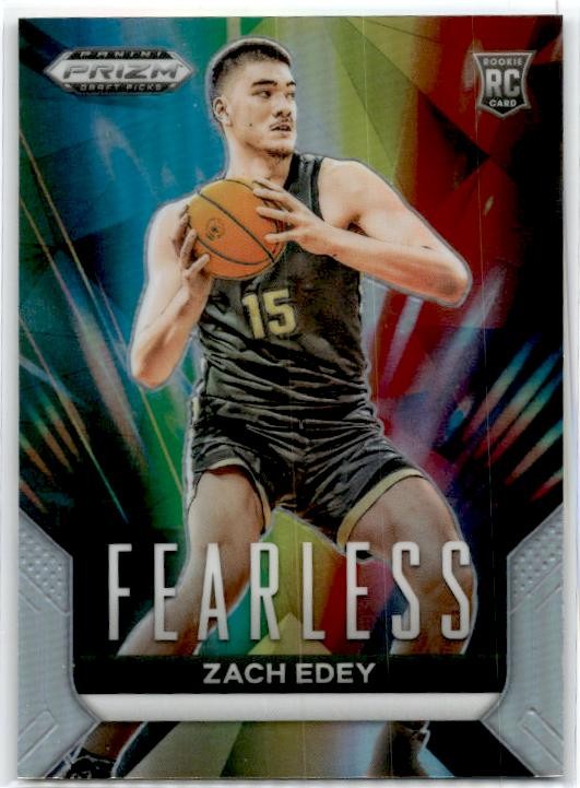 2024 Panini Prizm Draft Picks Fearless Prizms Silver #6 Zach Edey Boilermakers