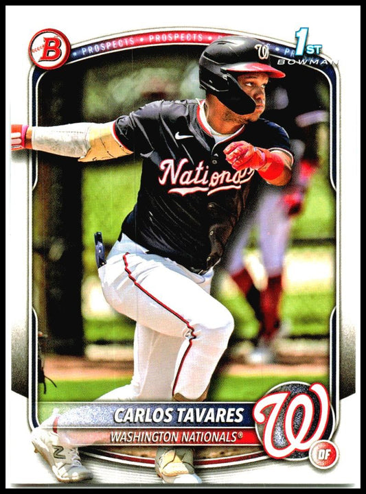 2025 Bowman Prospects #BP-28 Carlos Tavares Washington Nationals