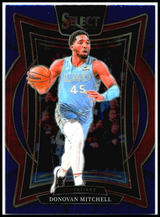 2024-25 Panini Select Blue (Retail) #21 Donovan Mitchell Cleveland Cavaliers