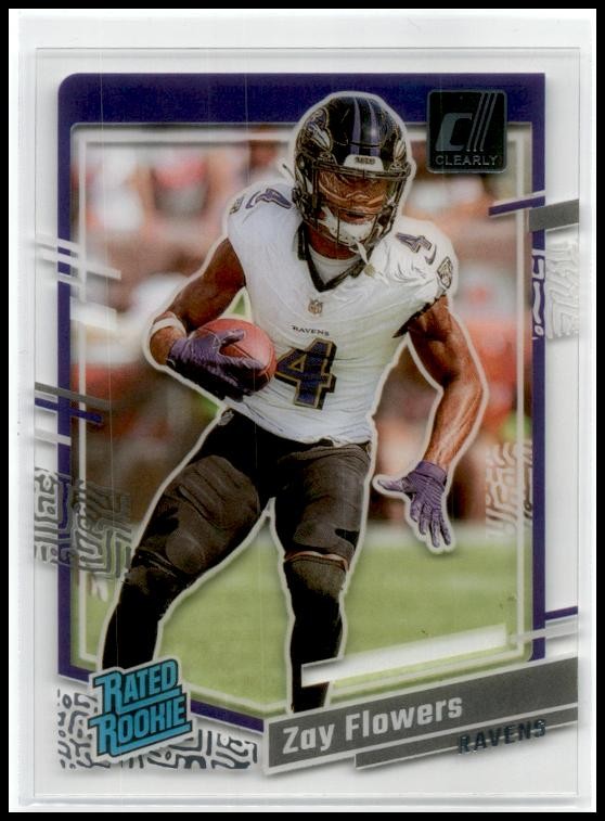 2023 Clearly Donruss #92 Zay Flowers Baltimore Ravens