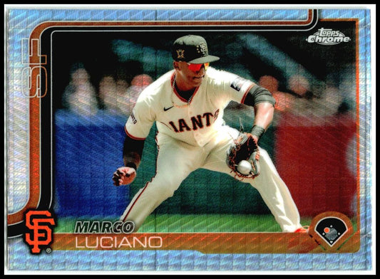 2025 Topps Chrome Prism #191 Marco Luciano San Francisco Giants