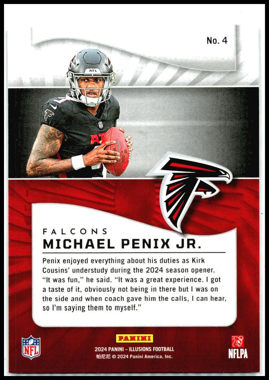 2024 Panini Illusions Retail #4 Michael Penix Jr. Atlanta Falcons