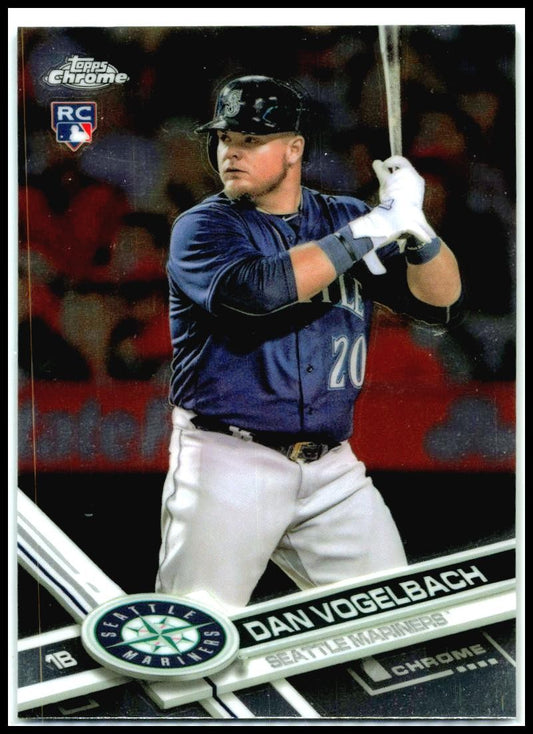 2017 Topps Chrome #86 Dan Vogelbach Rookie Seattle Mariners