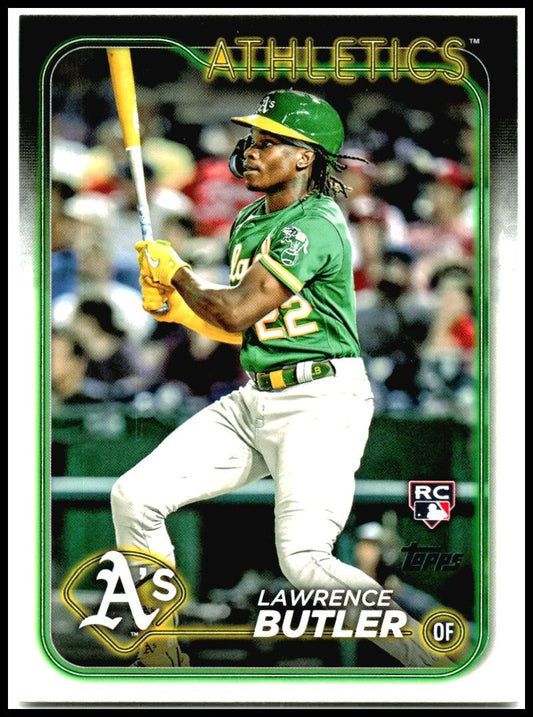 2024 Topps #676 Lawrence Butler Rookie Oakland Athletics