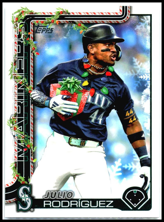2025 Topps Holiday #H186b Julio Rodríguez Seattle Mariners