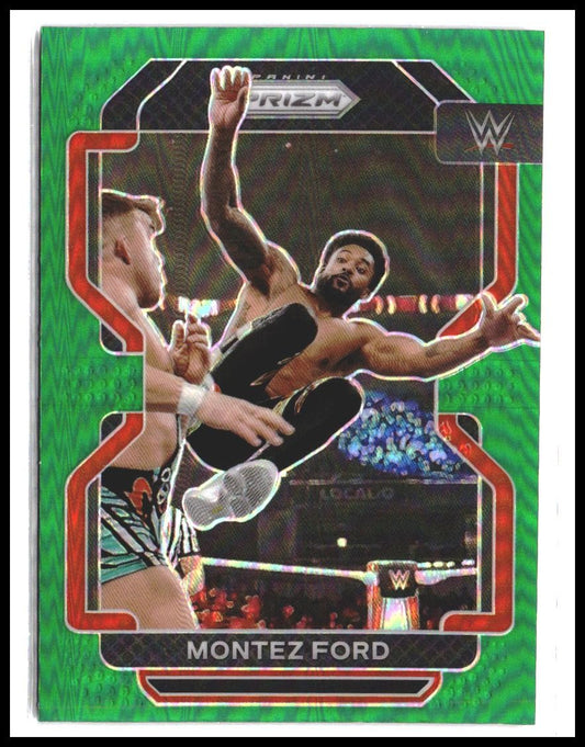 Montez Ford #125 2022 Panini Prizm WWE Green