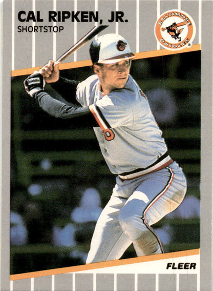 1989 Fleer #617 Cal Ripken, Jr. Baltimore Orioles
