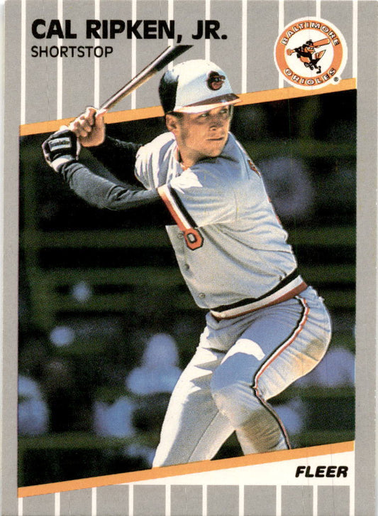 1989 Fleer #617 Cal Ripken, Jr. Baltimore Orioles