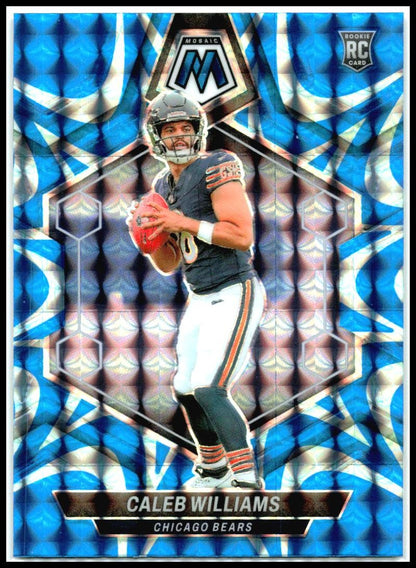 2024 Panini Mosaic Mosaic Reactive Blue #301 Caleb Williams Chicago Bears