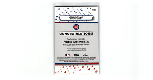 2023 Topps Pristine #PA-CK Caleb Kilian Chicago Cubs