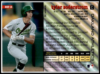 2022 Bowman Heritage Photo Variation #BHP-16 Tyler Soderstrom Oakland Athletics