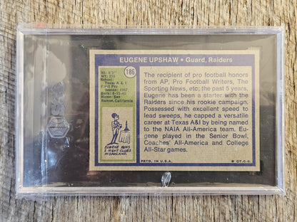 1972 Topps #186 Eugene Upshaw Rookie Oakland Raiders
