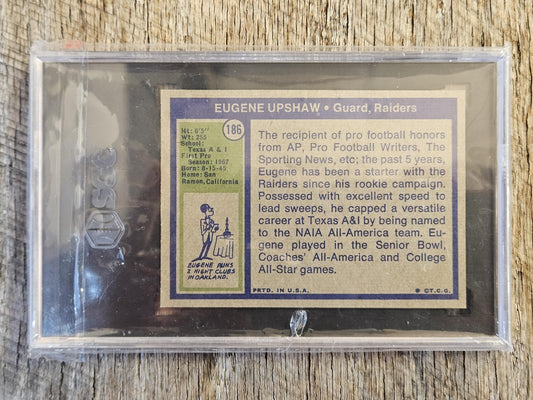 1972 Topps #186 Eugene Upshaw Rookie Oakland Raiders