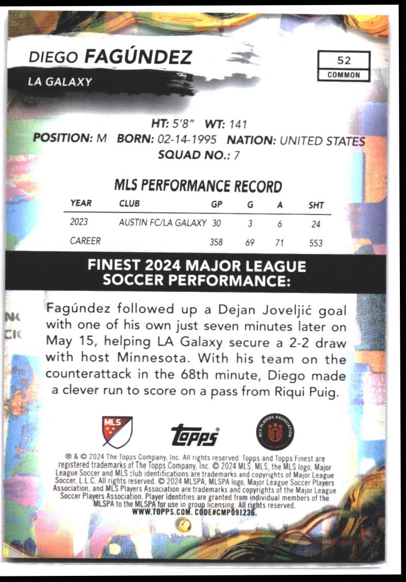 2024 Finest MLS #52 Diego Fagúndez