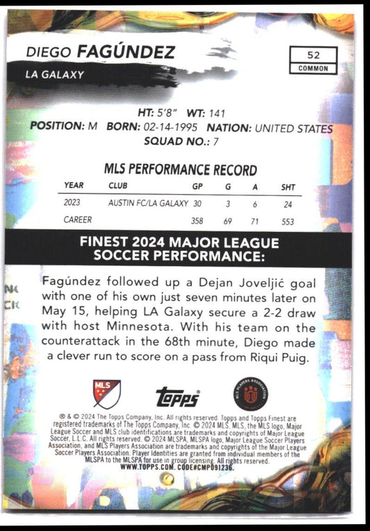 2024 Finest MLS #52 Diego Fagúndez