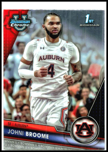 2023-24 Bowman University Chrome #6 Johni Broome Auburn Tigers