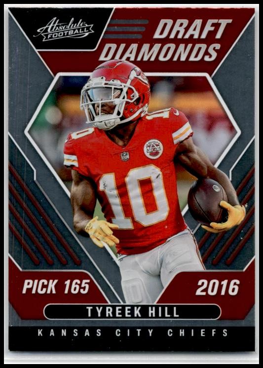 2022 Panini Absolute Draft Diamonds #DD-16 Tyreek Hill Kansas City Chiefs