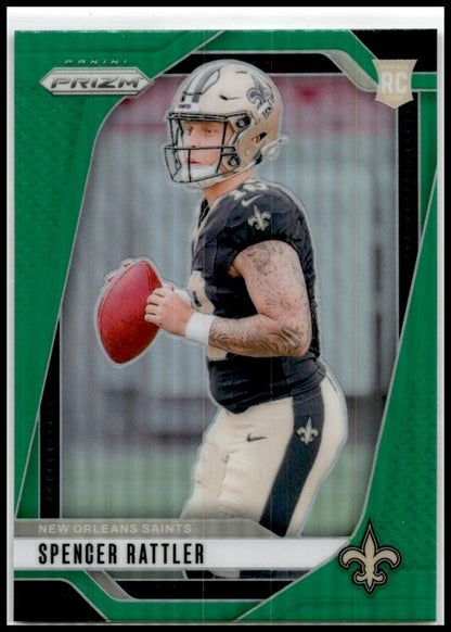 2024 Panini Prizm Green #388 Spencer Rattler Rookie New Orleans Saints