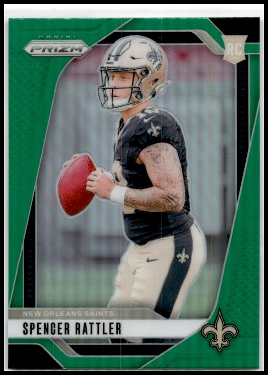 2024 Panini Prizm Green #388 Spencer Rattler Rookie New Orleans Saints